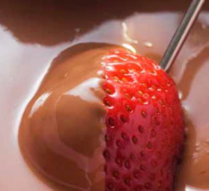 Chocolate fondue 